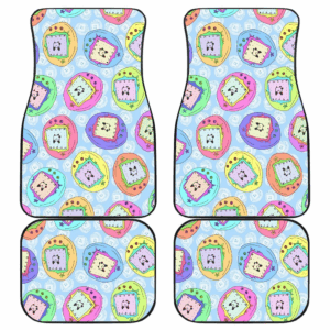 Tamagotchi Pattern Colorfull Car Floor Mats 191101