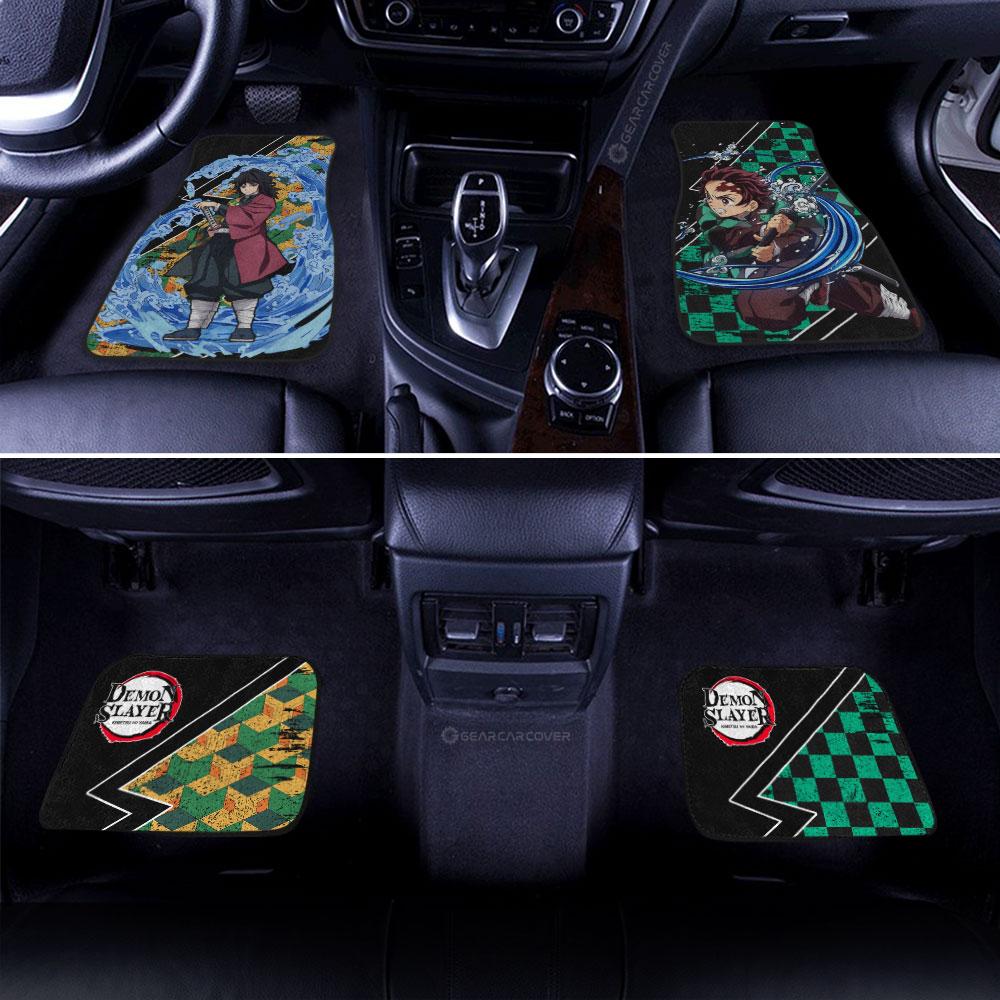 Tanjiro-And-Giyuu-Car-Floor-Mats-Custom-Anime-Demon-Slayer-Car-Accessories-2