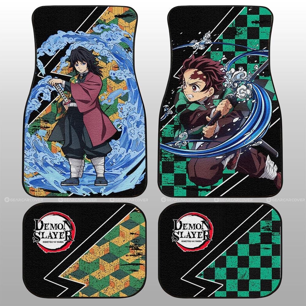 Tanjiro And Giyuu Car Floor Mats Custom Anime Demon Slayer Car Accessories Tanjiro And Giyuu Car Floor Mats Custom Anime Demon Slayer Car Accessories