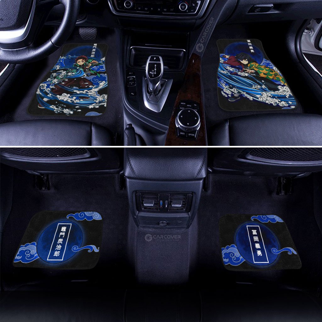 Tanjiro-And-Giyuu-Car-Floor-Mats-Custom-Anime-Demon-Slayer-Car-Interior-Accessories-2