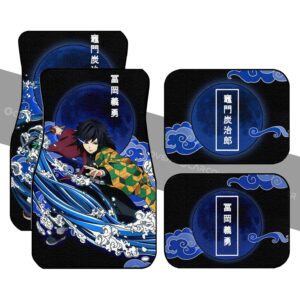 Tanjiro And Giyuu Car Floor Mats Custom Anime Demon Slayer Car Interior Accessories