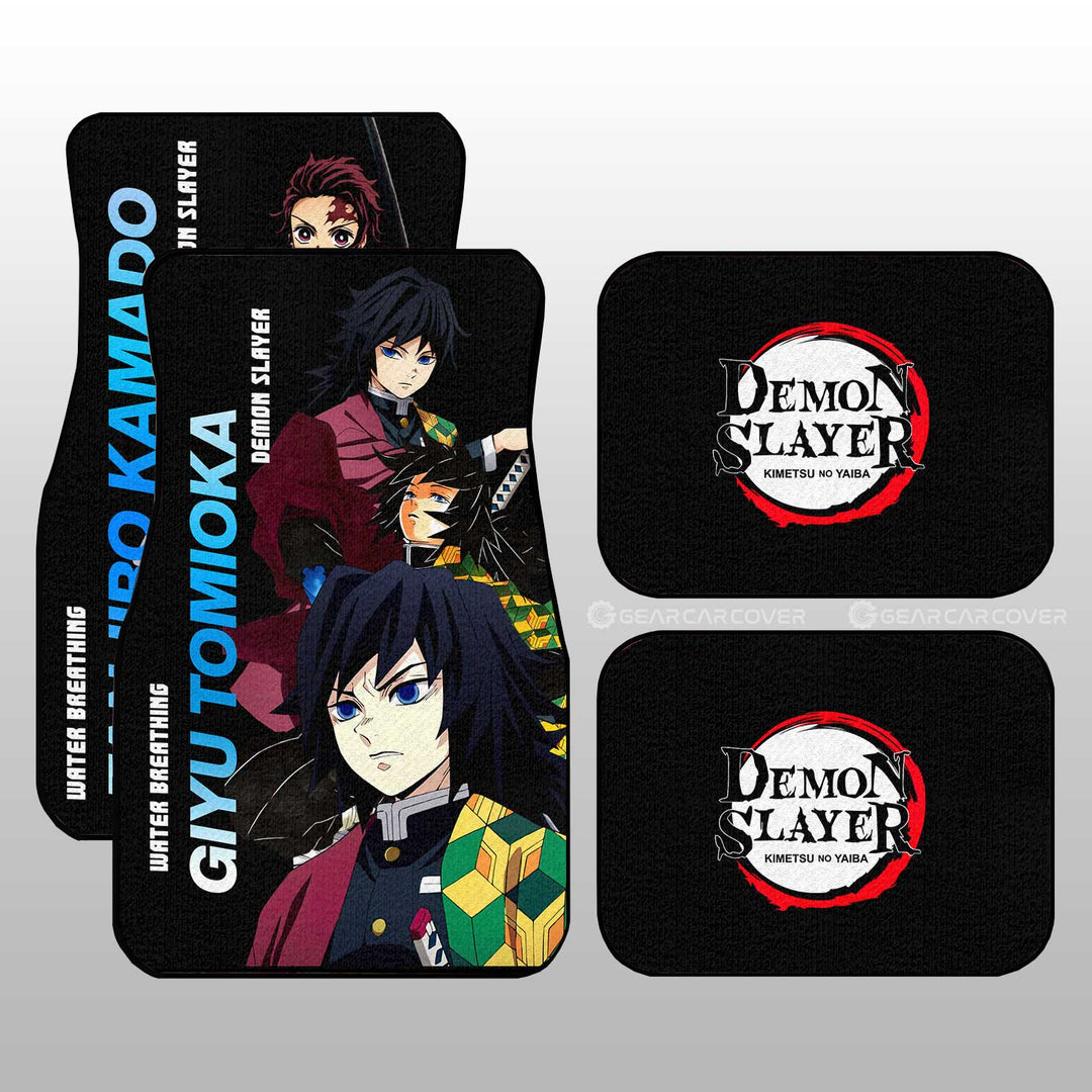 Tanjiro-And-Giyuu-Car-Floor-Mats-Custom-Demon-Slayer-Anime-Gifts-Idea-For-Fans-1