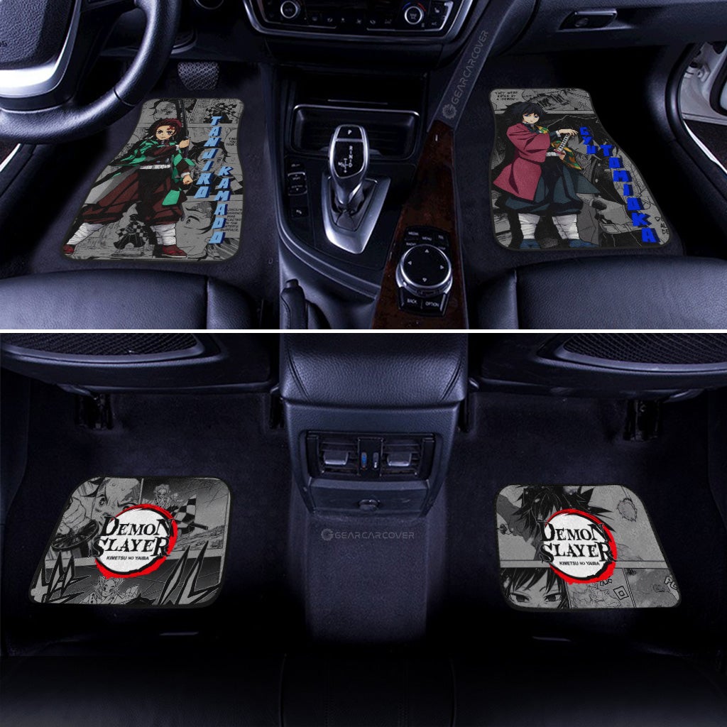 Tanjiro-And-Giyuu-Car-Floor-Mats-Custom-Demon-Slayer-Anime-Mix-Manga-Gifts-For-Fans-2