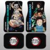 Tanjiro And Inosuke Car Floor Mats Custom Demon Slayer Anime Gifts Idea For Fans