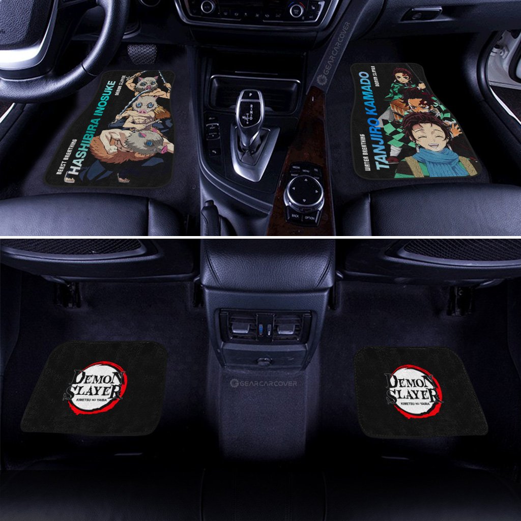 Tanjiro-And-Inosuke-Car-Floor-Mats-Custom-Demon-Slayer-Anime-Gifts-Idea-For-Fans-2
