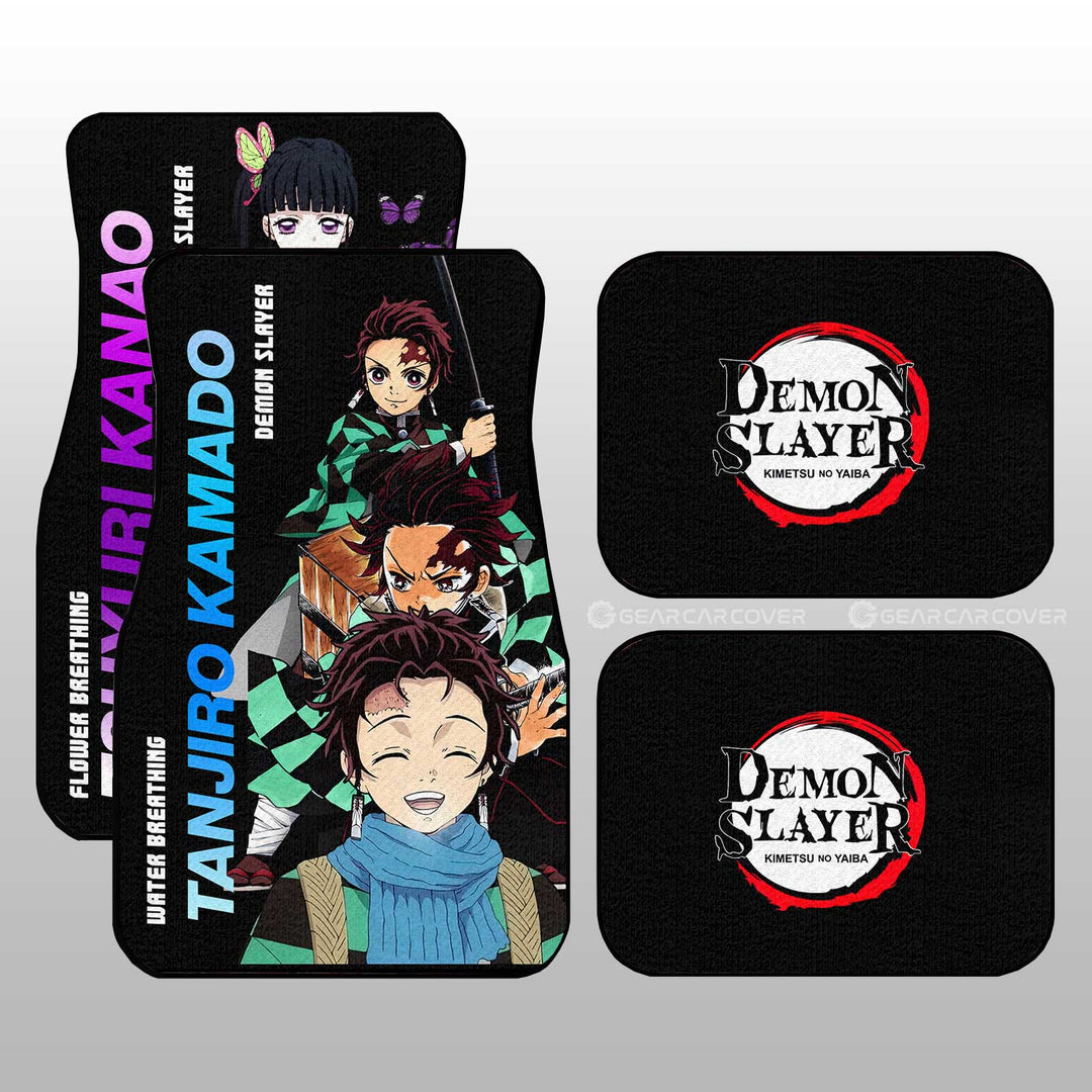 Tanjiro-And-Kanao-Car-Floor-Mats-Custom-Demon-Slayer-Anime-Gifts-Idea-For-Fans-1