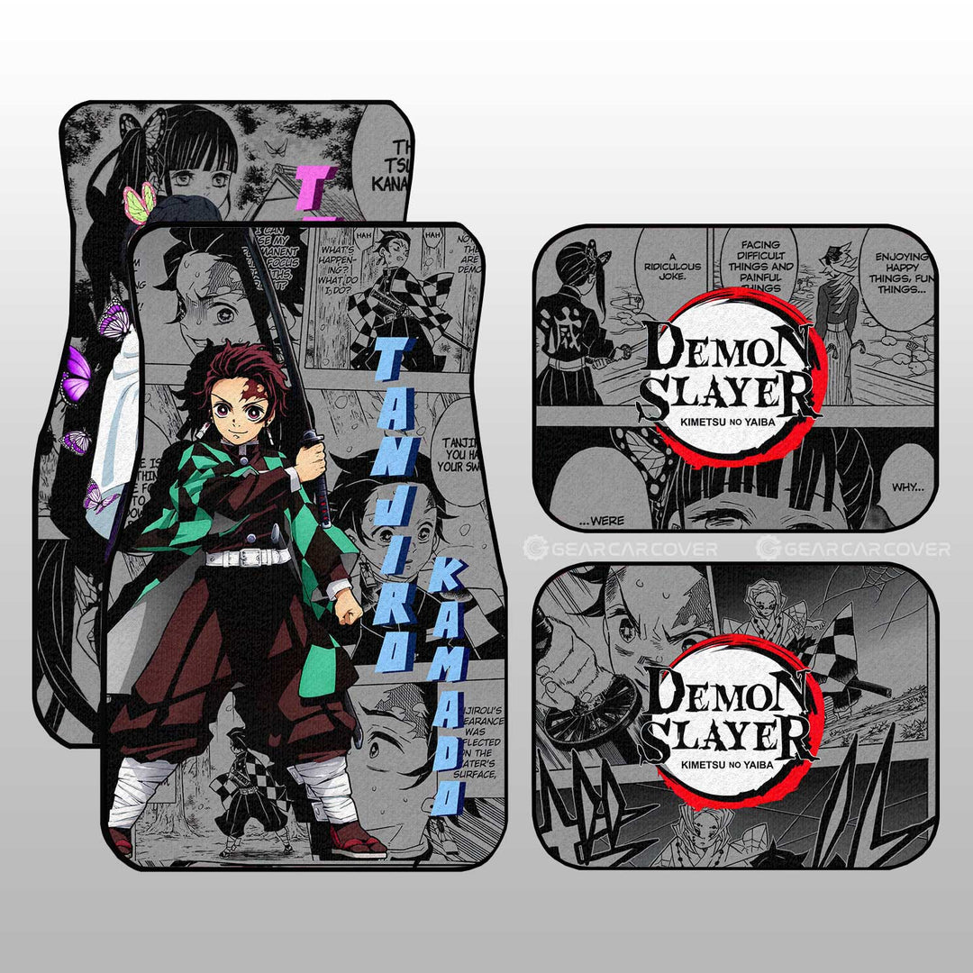 Tanjiro-And-Kanao-Car-Floor-Mats-Custom-Demon-Slayer-Anime-Mix-Manga-Gifts-For-Fans-1
