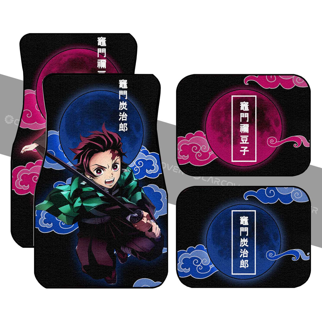 Tanjiro-And-Nezuko-Car-Floor-Mats-Custom-Anime-Demon-Slayer-Car-Accessories-1