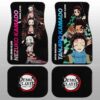 Tanjiro And Nezuko Car Floor Mats Custom Demon Slayer Anime Gifts Idea For Fans