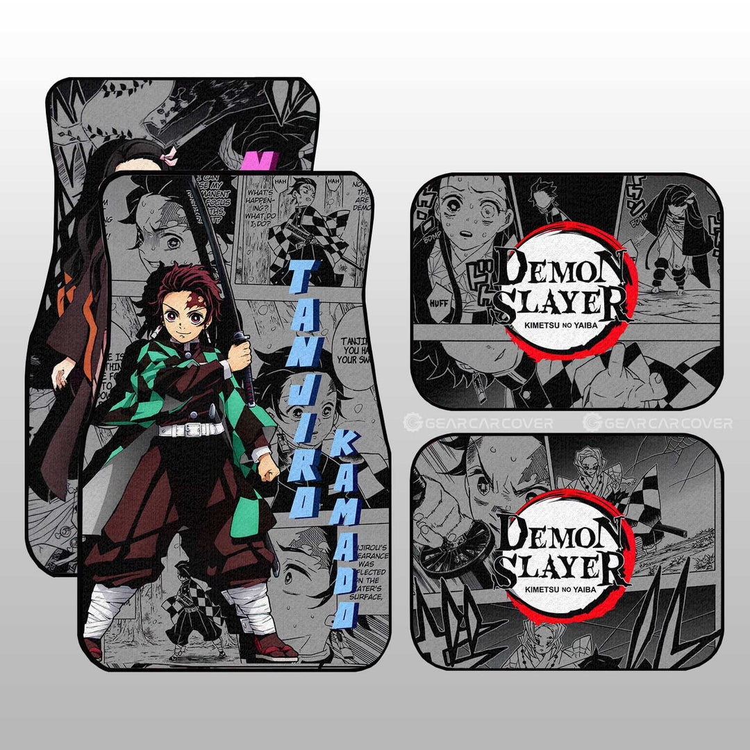 Tanjiro-And-Nezuko-Car-Floor-Mats-Custom-Demon-Slayer-Anime-Mix-Manga-Gifts-For-Fans-1
