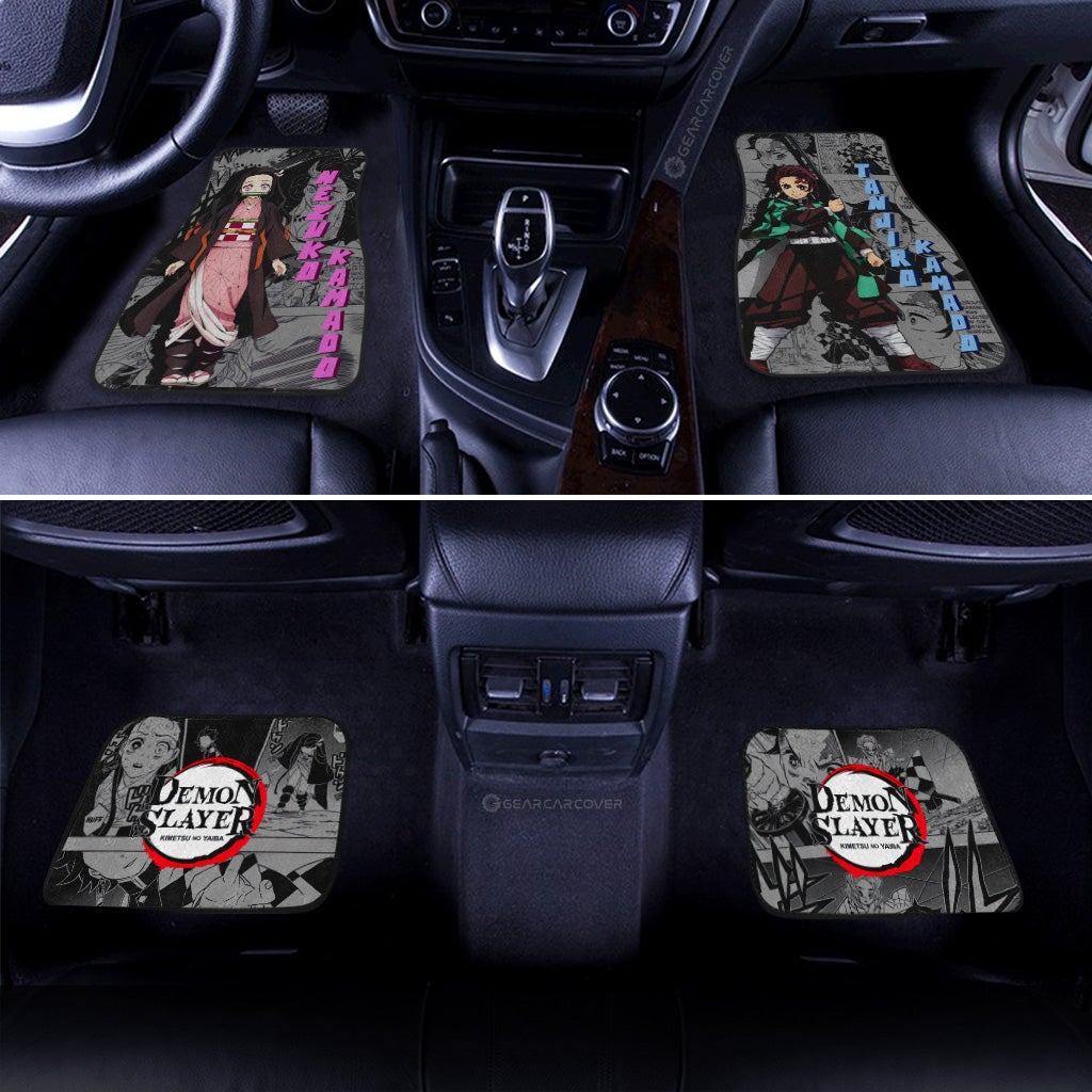 Tanjiro-And-Nezuko-Car-Floor-Mats-Custom-Demon-Slayer-Anime-Mix-Manga-Gifts-For-Fans-2