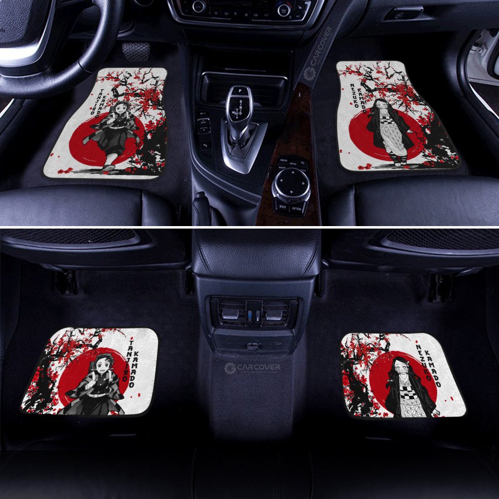 Tanjiro-And-Nezuko-Car-Floor-Mats-Custom-Japan-Style-Demon-Slayer-Anime-Car-Interior-Accessories-2