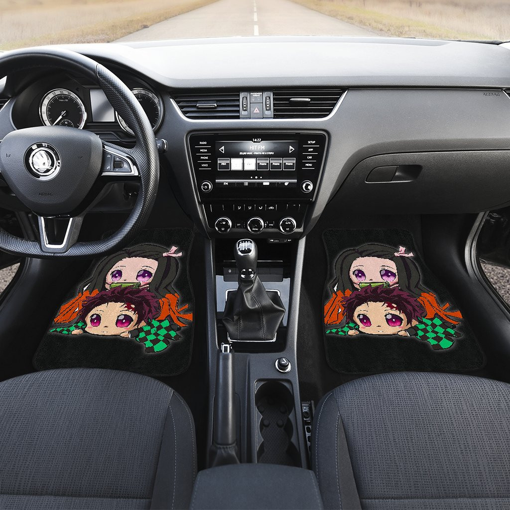 Tanjiro-And-Nezuko-Chibi-Demon-Slayer-Black-Car-Floor-Mats-UBC033004-1
