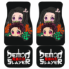 Tanjiro And Nezuko Chibi Demon Slayer Black Car Floor Mats UBC033004