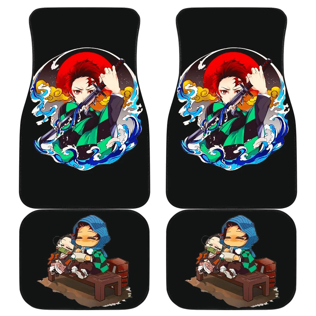 Tanjiro And Nezuko Sleeping Demon Slayer Car Floor Mats UBC033011 Tanjiro And Nezuko Sleeping Demon Slayer Car Floor Mats UBC033011