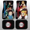 Tanjiro And Rengoku Car Floor Mats Custom Demon Slayer Anime Gifts Idea For Fans