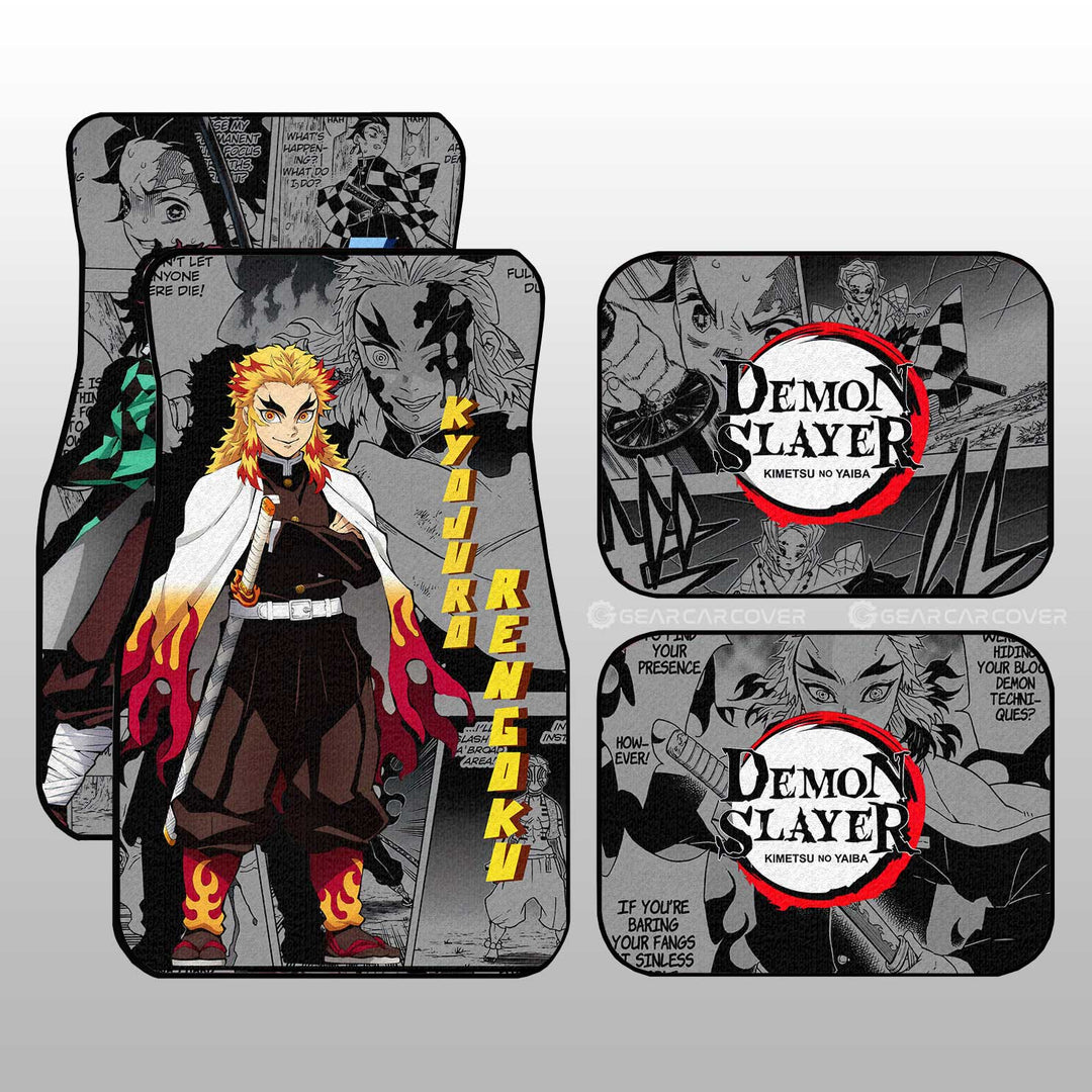 Tanjiro-And-Rengoku-Car-Floor-Mats-Custom-Demon-Slayer-Anime-Mix-Manga-Gifts-For-Fans-1