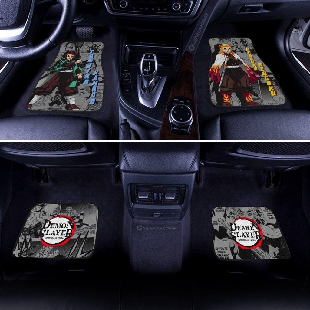 Tanjiro-And-Rengoku-Car-Floor-Mats-Custom-Demon-Slayer-Anime-Mix-Manga-Gifts-For-Fans-2