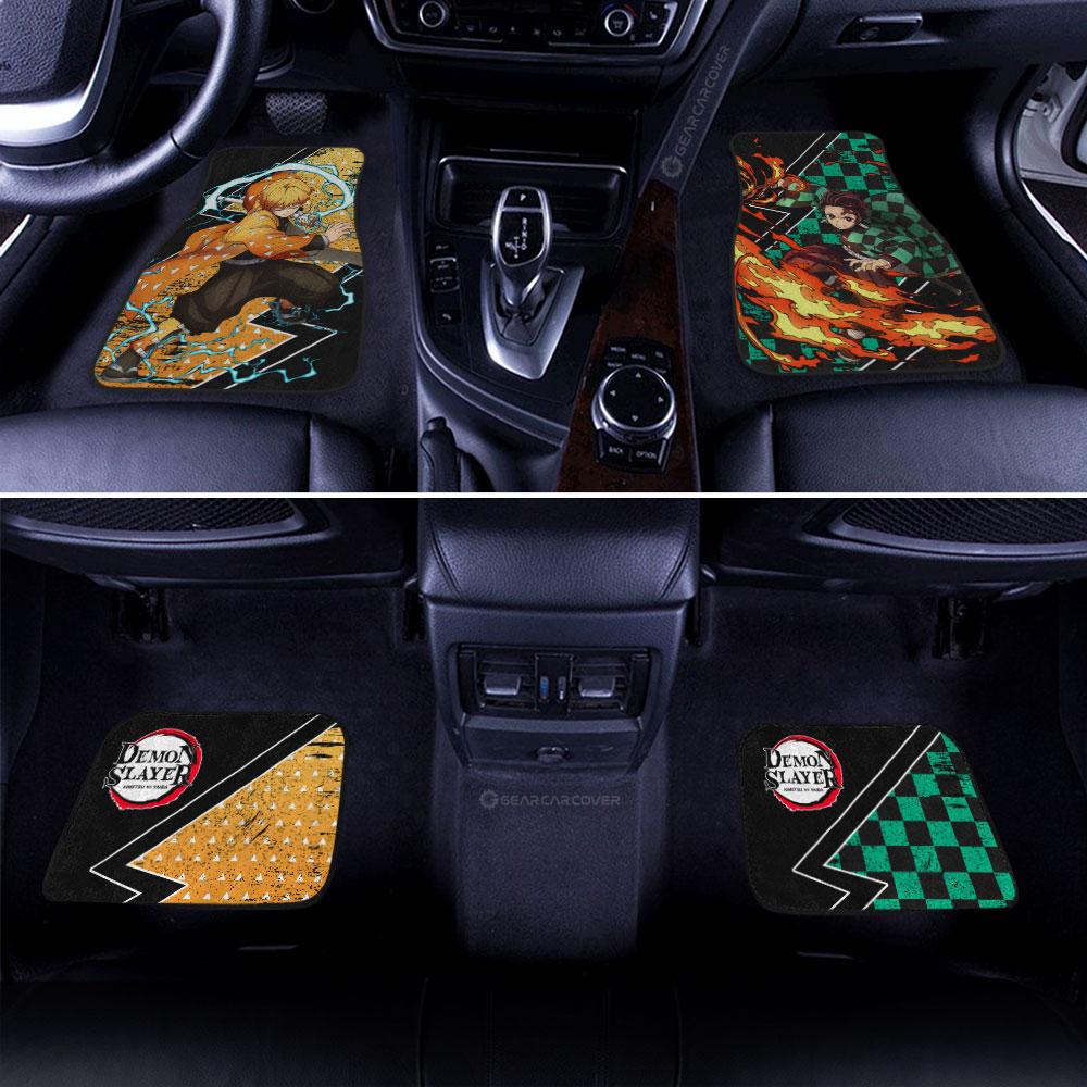 Tanjiro-And-Zenitsu-Car-Floor-Mats-Custom-Anime-Demon-Slayer-Car-Accessories-2