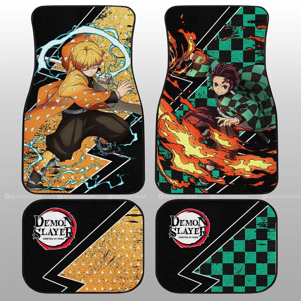 Tanjiro And Zenitsu Car Floor Mats Custom Anime Demon Slayer Car Accessories Tanjiro And Zenitsu Car Floor Mats Custom Anime Demon Slayer Car Accessories