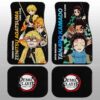 Tanjiro And Zenitsu Car Floor Mats Custom Demon Slayer Anime Gifts Idea For Fans