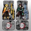 Tanjiro And Zenitsu Car Floor Mats Custom Demon Slayer Anime Mix Manga Gifts For Fans