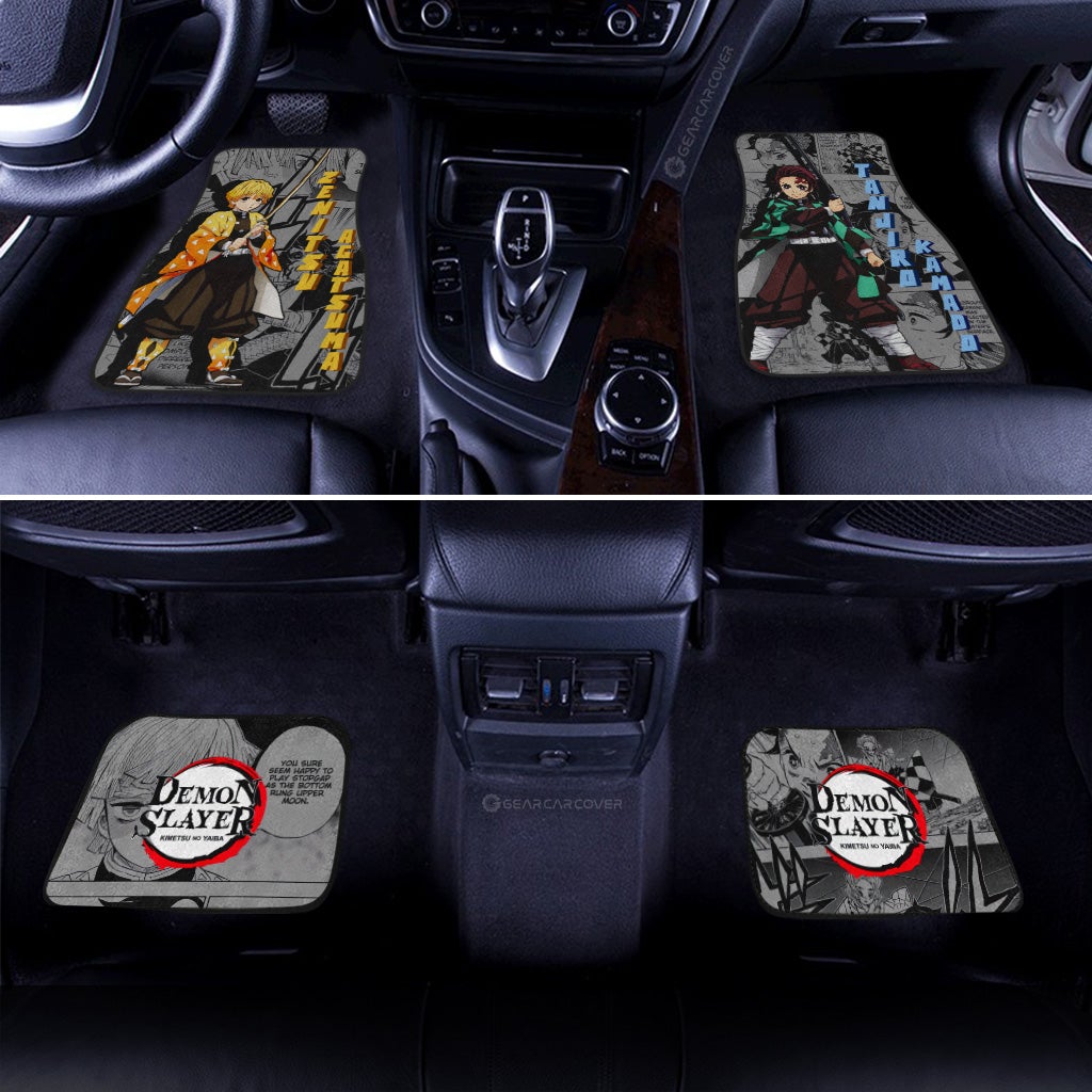 Tanjiro-And-Zenitsu-Car-Floor-Mats-Custom-Demon-Slayer-Anime-Mix-Manga-Gifts-For-Fans-2