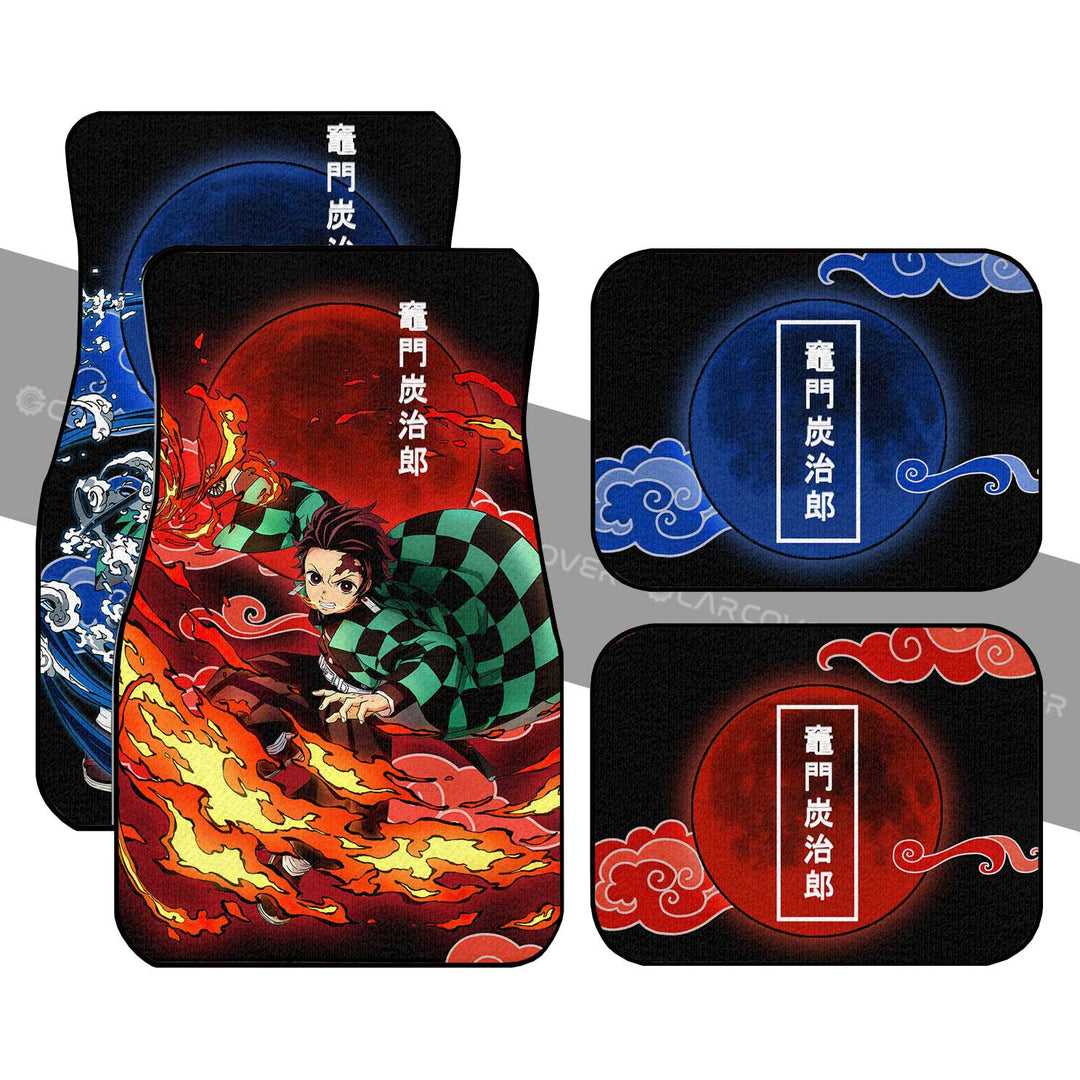Tanjiro-Car-Floor-Mats-Custom-Water-And-Sun-Breathing-Skill-Anime-Demon-Slayer-Car-Accessories-1