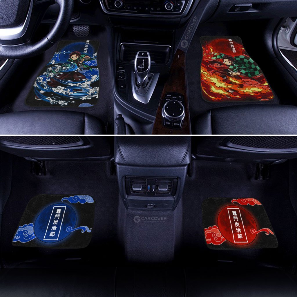 Tanjiro-Car-Floor-Mats-Custom-Water-And-Sun-Breathing-Skill-Anime-Demon-Slayer-Car-Accessories-2