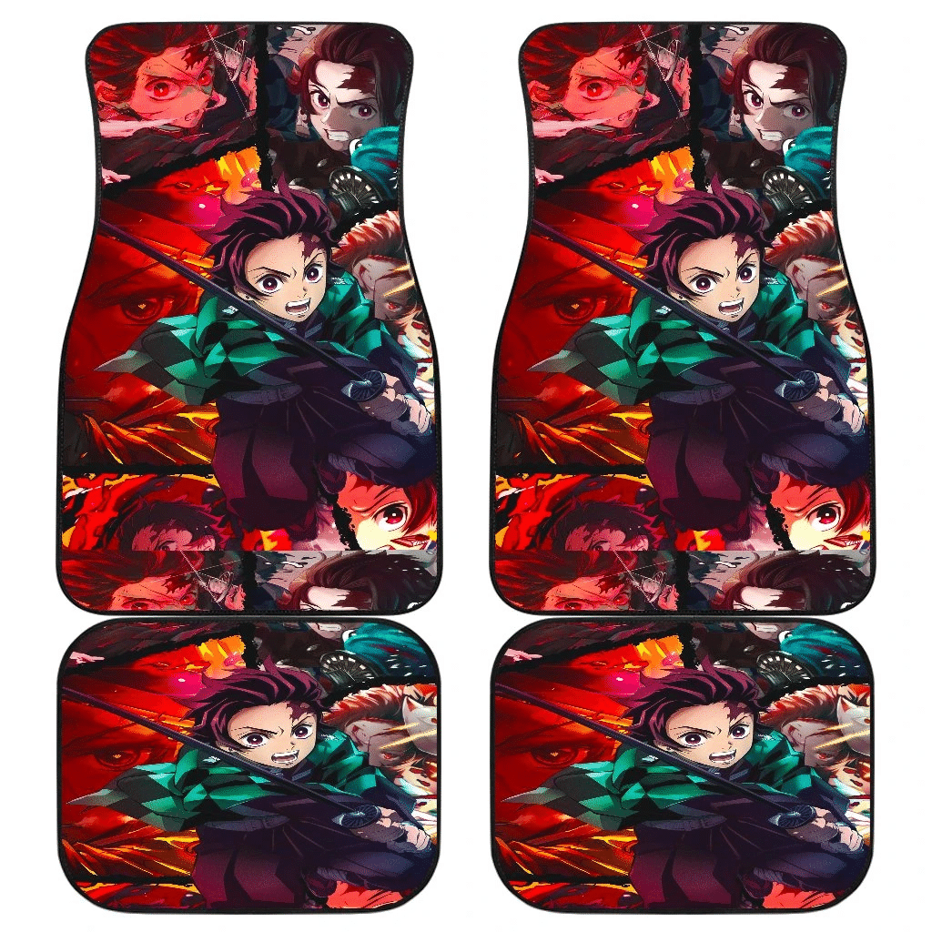 Tanjiro Fighting Moments Car Mats UBC030908 Tanjiro Fighting Moments Car Mats UBC030908