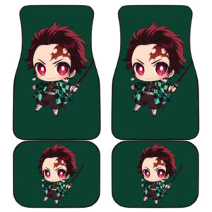 Tanjiro Kamado Anime Car Floor Mats Kimetsu No Yaiba H1223