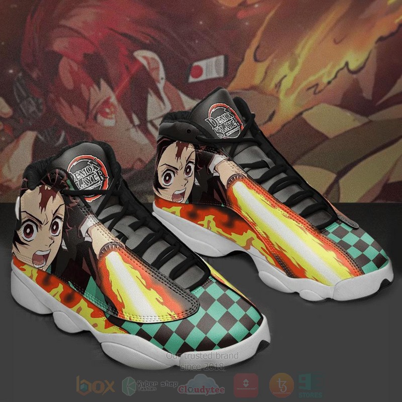 Tanjiro Kamado Anime Demon Slayer Air Jordan 13 Shoes Tanjiro Kamado Anime Demon Slayer Air Jordan 13 Shoes