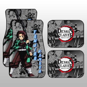 Tanjiro Kamado Car Floor Mats Custom Demon Slayer Anime Mix Manga Gifts For Fans