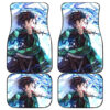 Tanjiro Kamado Kimetsu No Yaiba Anime Fan Car Floor Mats H1223