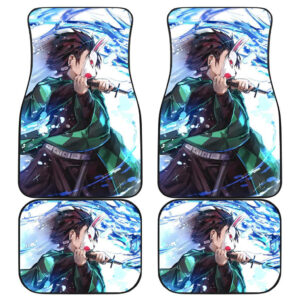 Tanjiro Kamado Kimetsu No Yaiba Anime Fan Car Floor Mats H1223