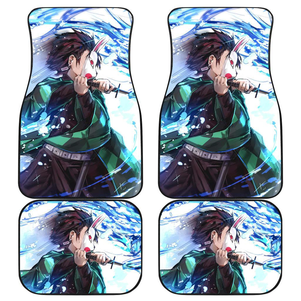 Tanjiro Kamado Kimetsu No Yaiba Anime Fan Car Floor Mats H1223 Tanjiro Kamado Kimetsu No Yaiba Anime Fan Car Floor Mats H1223
