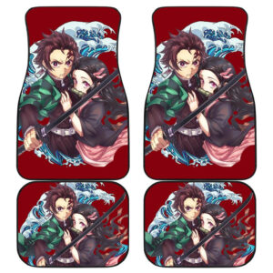 Tanjiro Kamado & Nezuko Kamado Anime Fan Car Floor Mats H1223