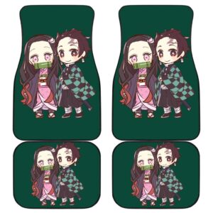 Tanjiro Kamado & Nezuko Kamado Car Floor Mats Anime H1223