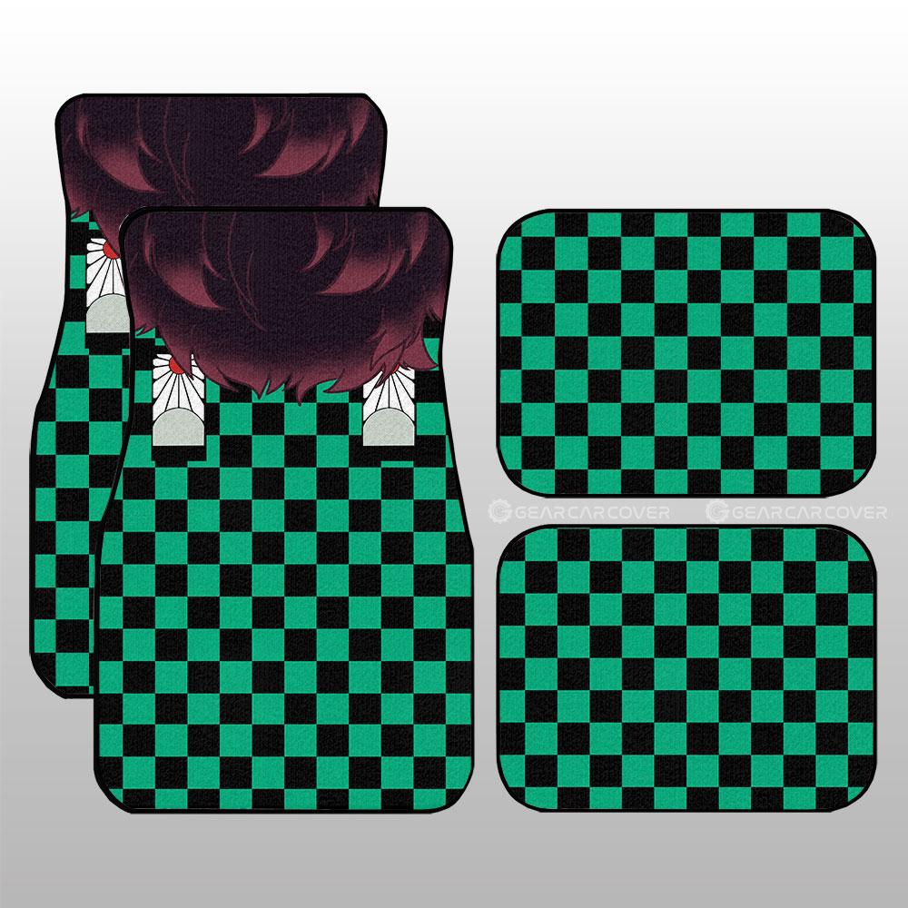 Tanjiro Uniform Car Floor Mats Custom Hairstyle Demon Slayer Anime Car Interior Accessories Tanjiro Uniform Car Floor Mats Custom Hairstyle Demon Slayer Anime Car Interior Accessories