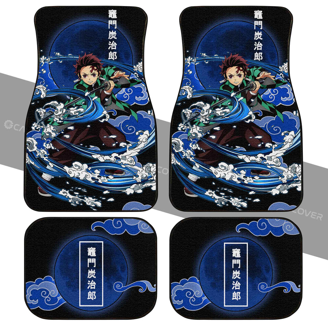 Tanjiro-Water-Breathing-Skill-Car-Floor-Mats-Custom-Demon-Slayer-Anime-Car-Accessories-1