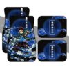 Tanjiro Water Breathing Skill Car Floor Mats Custom Demon Slayer Anime Car Accessories