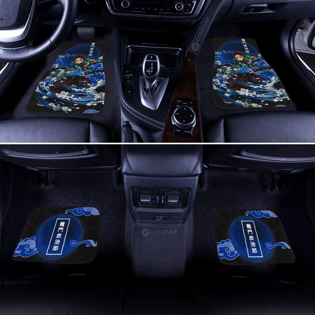 Tanjiro-Water-Breathing-Skill-Car-Floor-Mats-Custom-Demon-Slayer-Anime-Car-Accessories-2