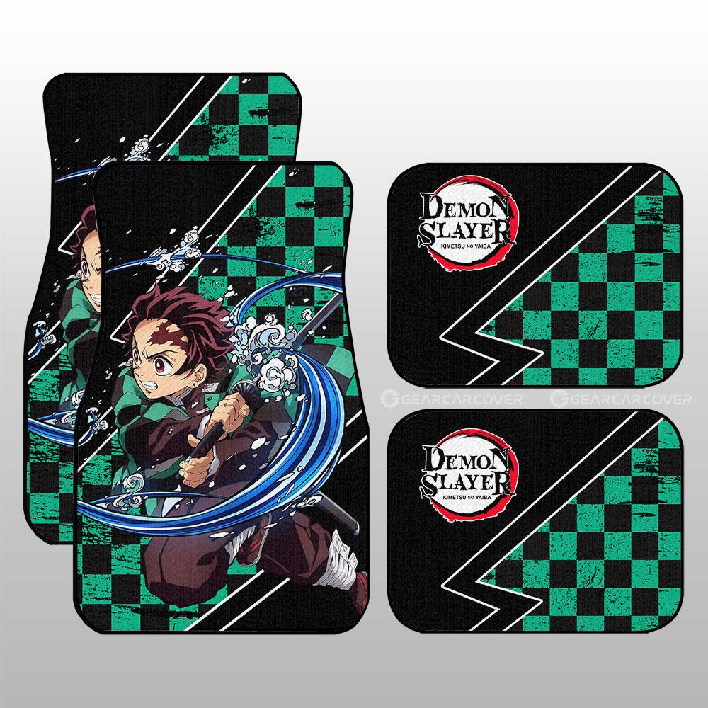 Tanjiro Water Car Floor Mats Custom Breathing Skill Demon Slayer Anime Car Accessories Tanjiro Water Car Floor Mats Custom Breathing Skill Demon Slayer Anime Car Accessories