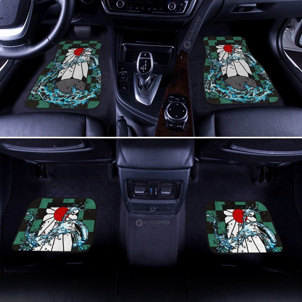 Tanjiro-Water-Car-Floor-Mats-Custom-Earing-Demon-Slayer-Anime-Car-Accessories-2