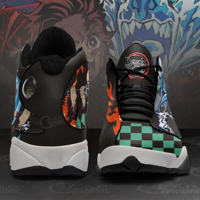 Tanjiro-Water-Sun-Breathing-Anime-Demon-Slayer-Air-Jordan-13-Shoes-4