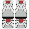 Tanjiro’s Hanafuda Earrings Car Floor Mats Custom Demon Slayer Car Accessories