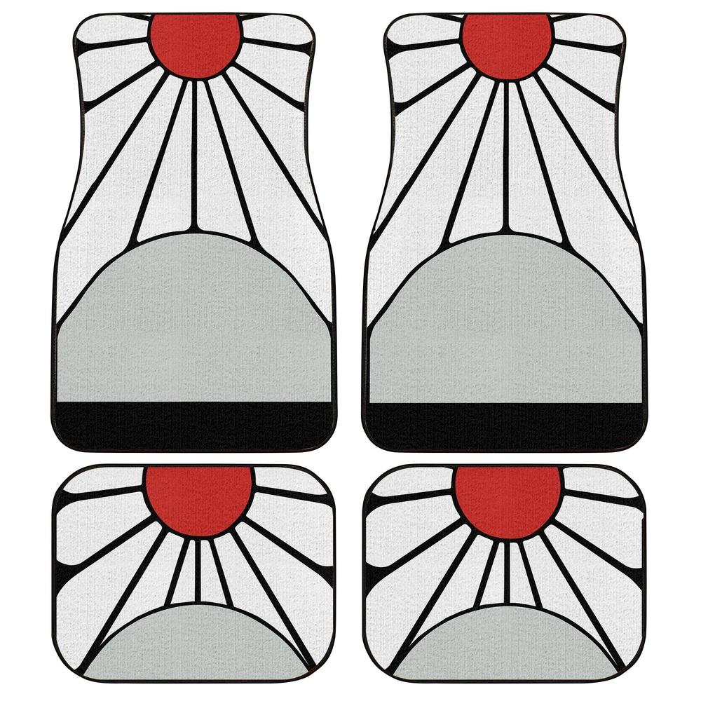 Tanjiro’s Hanafuda Earrings Car Floor Mats Custom Demon Slayer Car Accessories Tanjiro’s Hanafuda Earrings Car Floor Mats Custom Demon Slayer Car Accessories