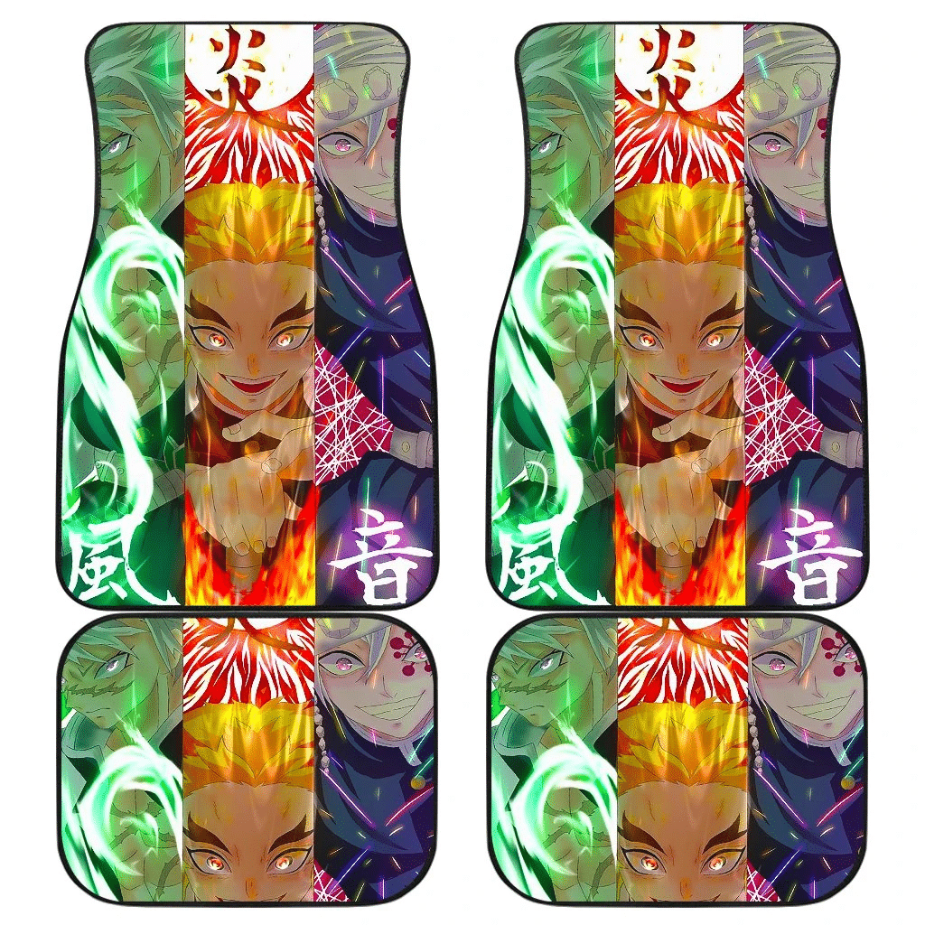 Tengen Kyojuro Faces Poster Demon Slayer Car Floor Mats UBC032912 Tengen Kyojuro Faces Poster Demon Slayer Car Floor Mats UBC032912