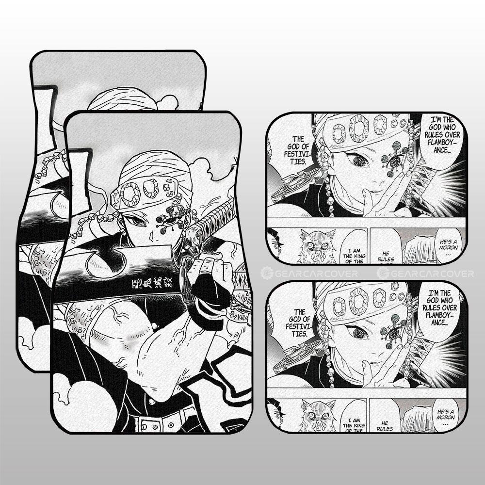 Tengen Uzui Car Floor Mats Custom Kimetsu No Yaiba Manga Car Accessories Tengen Uzui Car Floor Mats Custom Kimetsu No Yaiba Manga Car Accessories