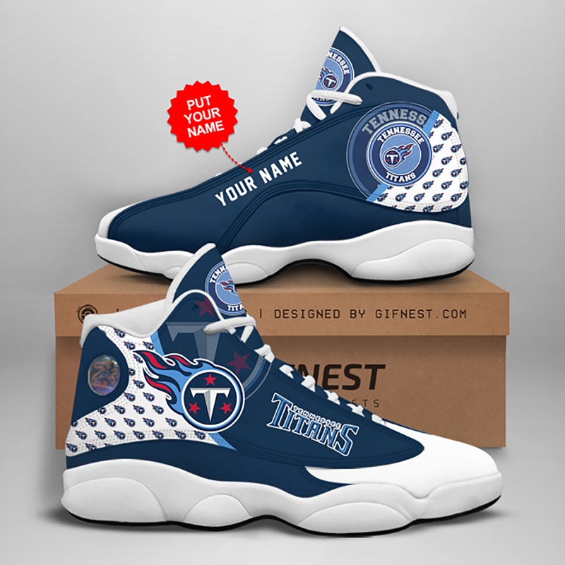 Tennessee Titans Nfl Custom Name Air Jordan 13 Shoes Tennessee Titans Nfl Custom Name Air Jordan 13 Shoes